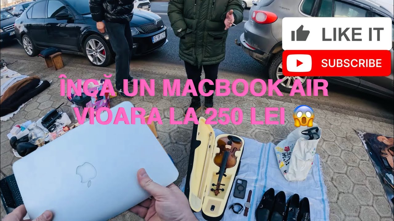 MACBOOK AIR ŞI O VIOARĂ LA SUPER PREȚ ÎN TALCIOC LA IAŞI 🤩 1 MARTIE CU MULTĂ LUME ÎN TÂRG 🍀 2/2