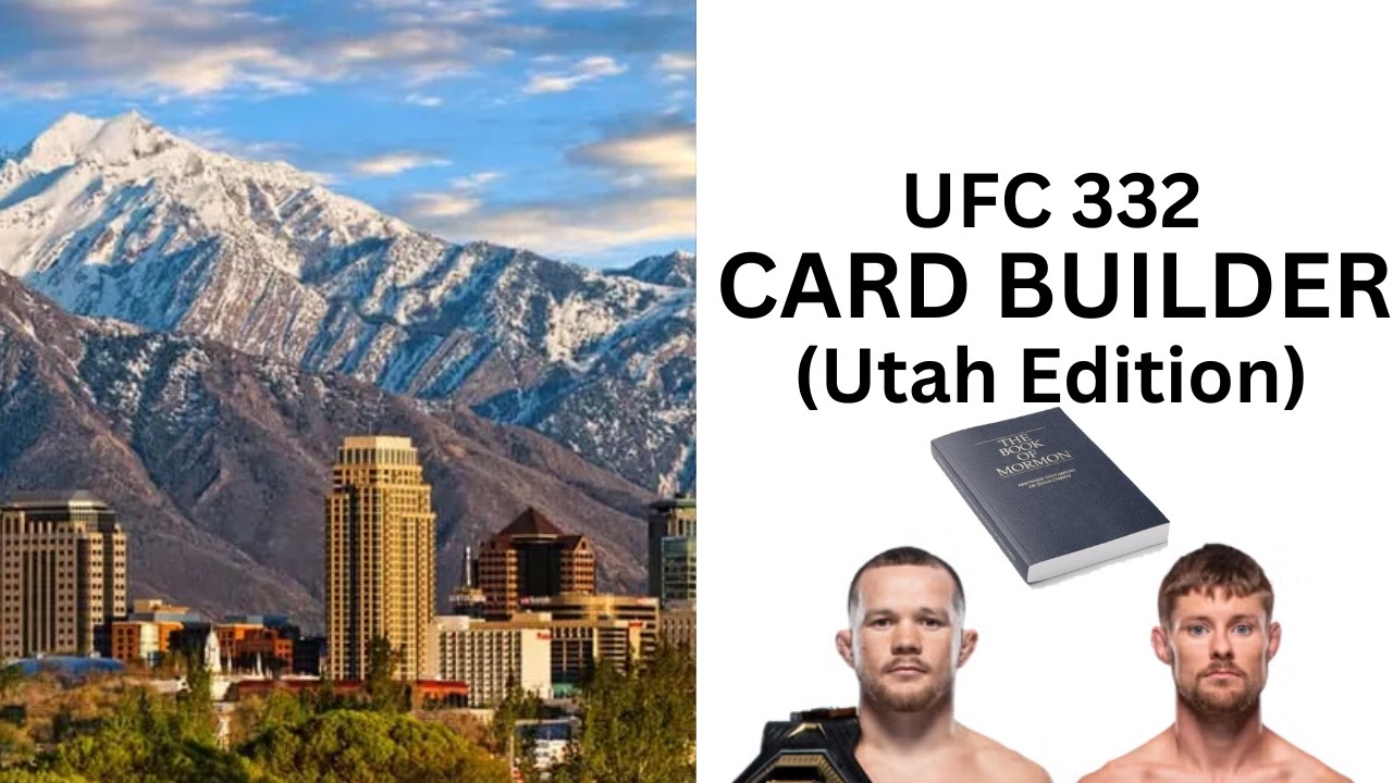 My UFC 332 Card Builder (Utah Edition)