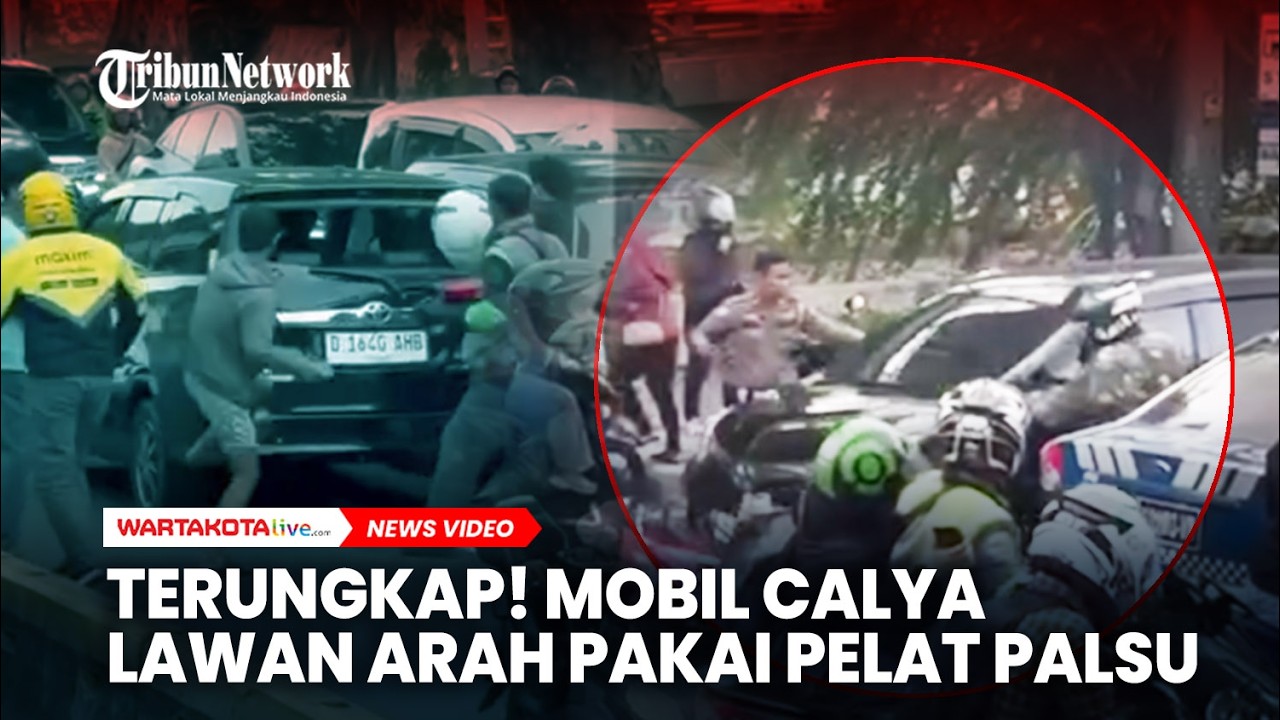 Terungkap! Mobil Calya Lawan Arah Pakai Pelat Palsu Kabur Dari Polisi