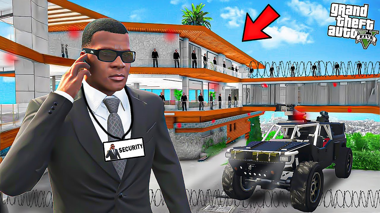 GTA 5 : Franklin Joins The Most Special Security Guard Job ! (GTA 5 Mods)