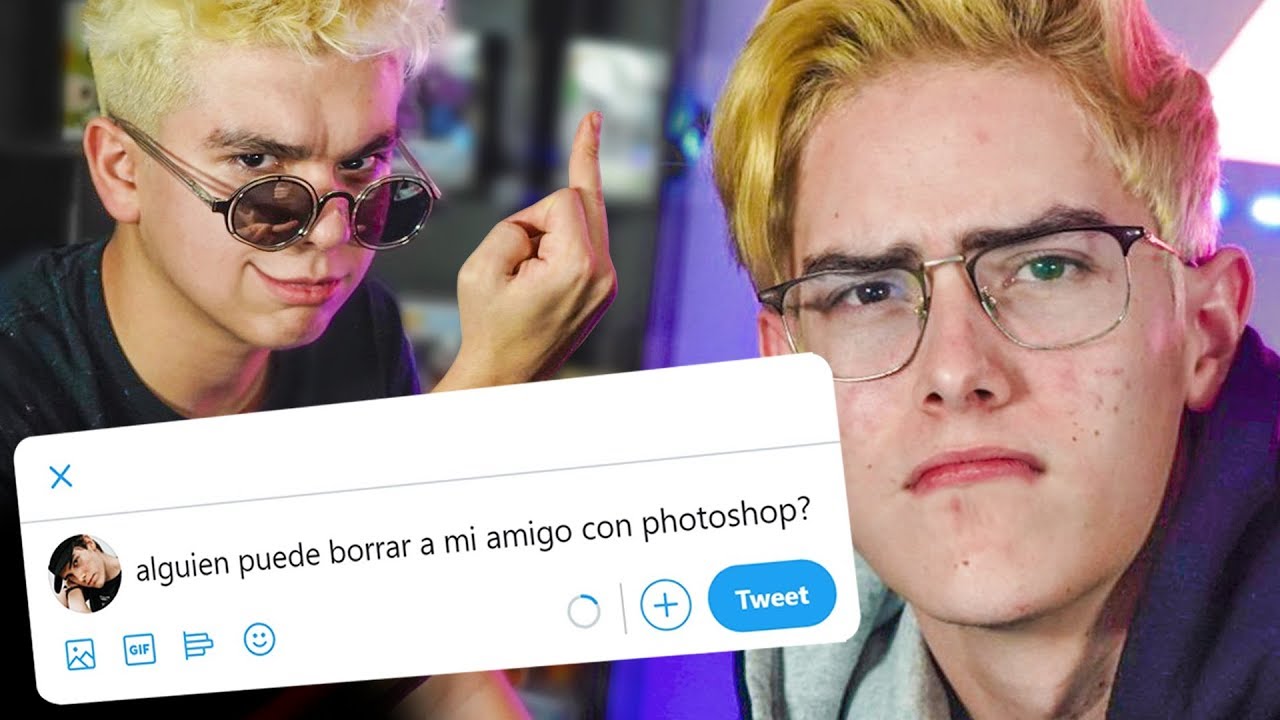 mi amigo arruinó mi foto entonces pedí a twitter que la editara...
