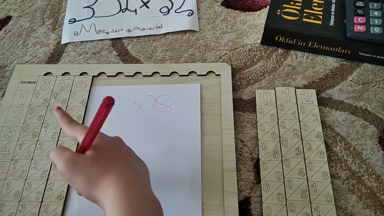 Napier'in Kemiklerini Kullanarak  Çarpma İşlemi Yapma