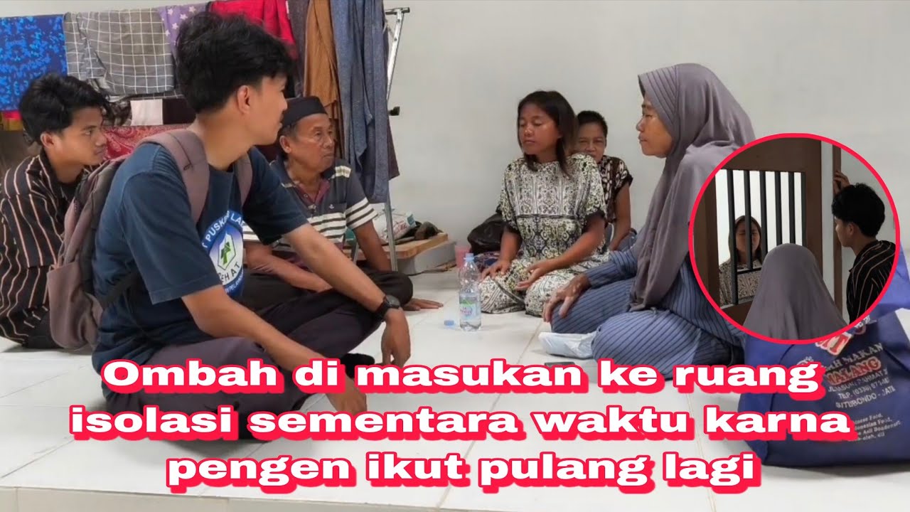 Ombah di masukan ke ruang Isolasi, sementara waktu karna pengen ikut pulang #yayasanjiwaberseri 