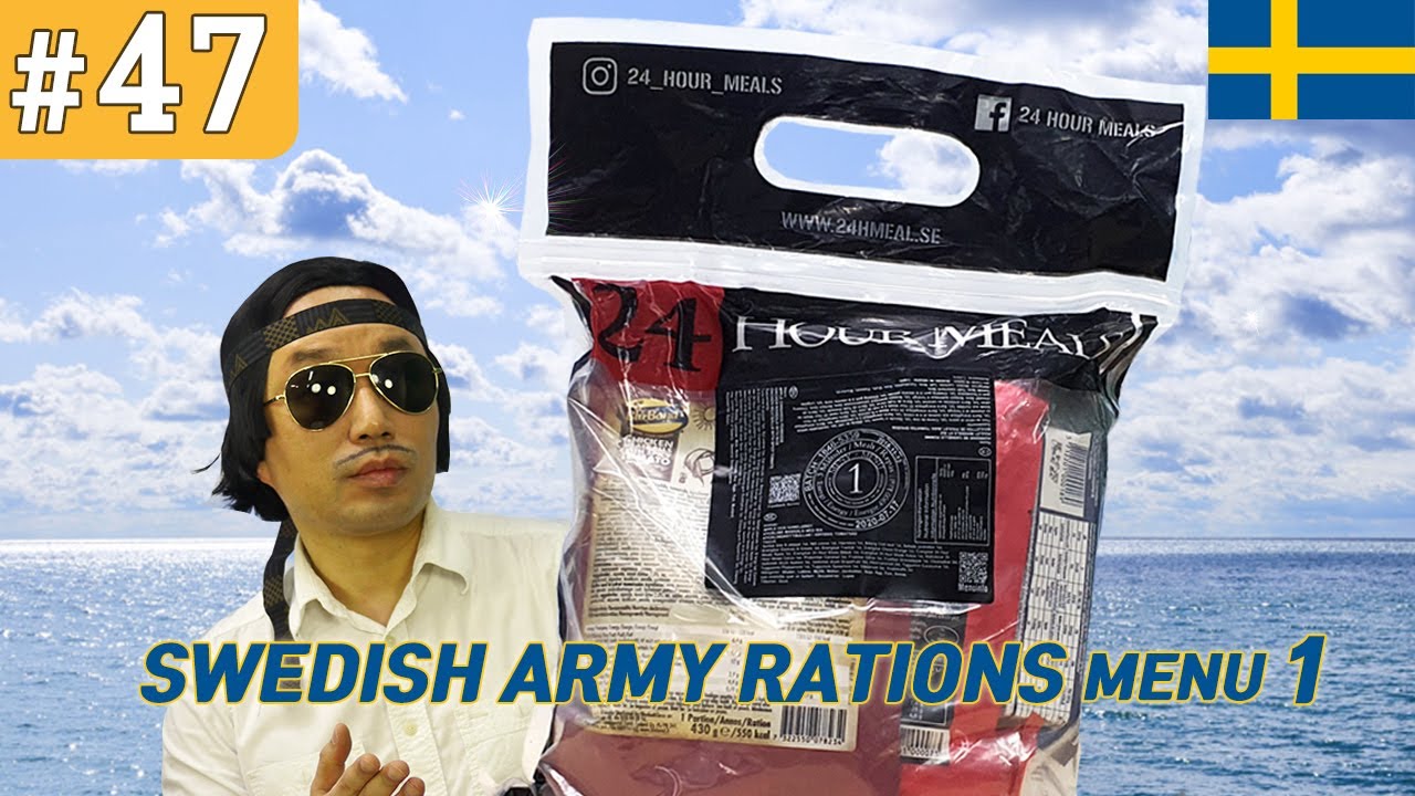 2018 스웨덴군 전투식량 메뉴1 | 2018 Swedish Army Rations MRE 24 Hour Menu 1 | 진상도 리뷰쇼 EP. 47