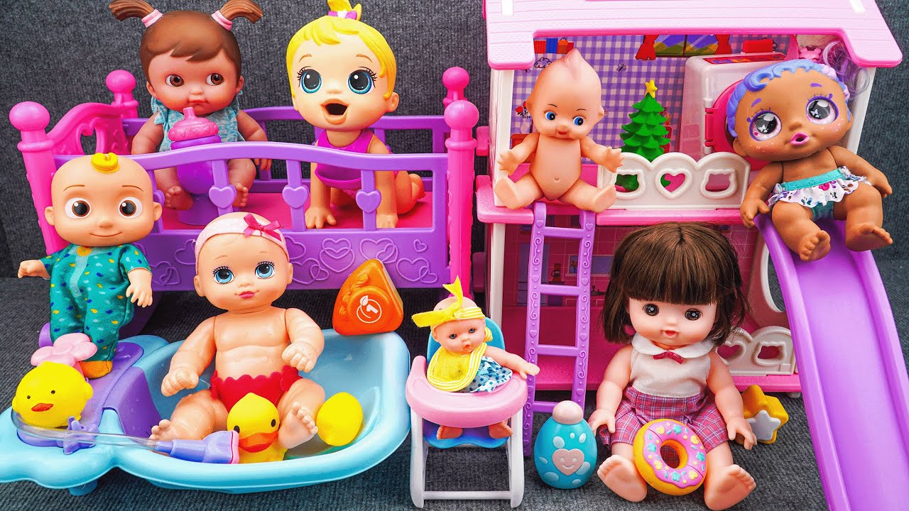 66 Minutes Satisfying with Unboxing Baby Toys, House Furniture Playset Collection | ZoZo ASMR Love