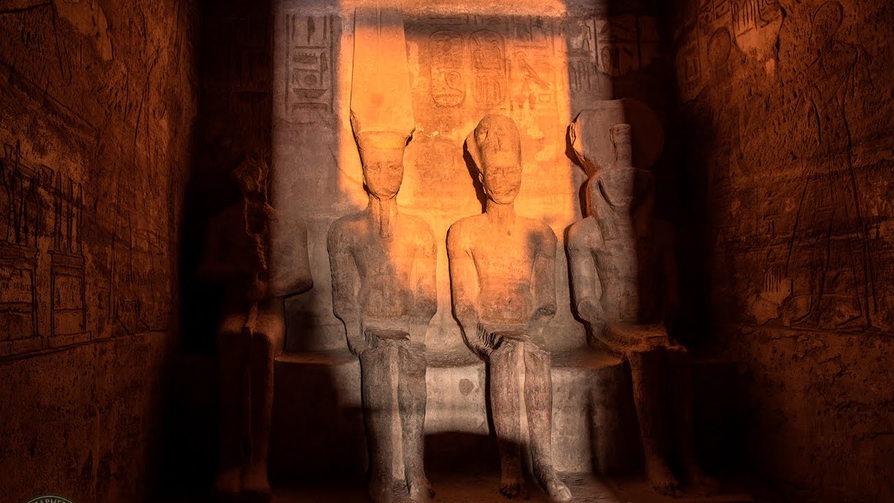Sun alignment Phenomenon - Ramses II Temple‬&lrm; - Abu Simbel