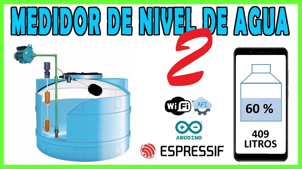 Como hacer un medidor de nivel de agua para cisternas y tinacos WIFI MEJORADO #diy #esp32 #arduino