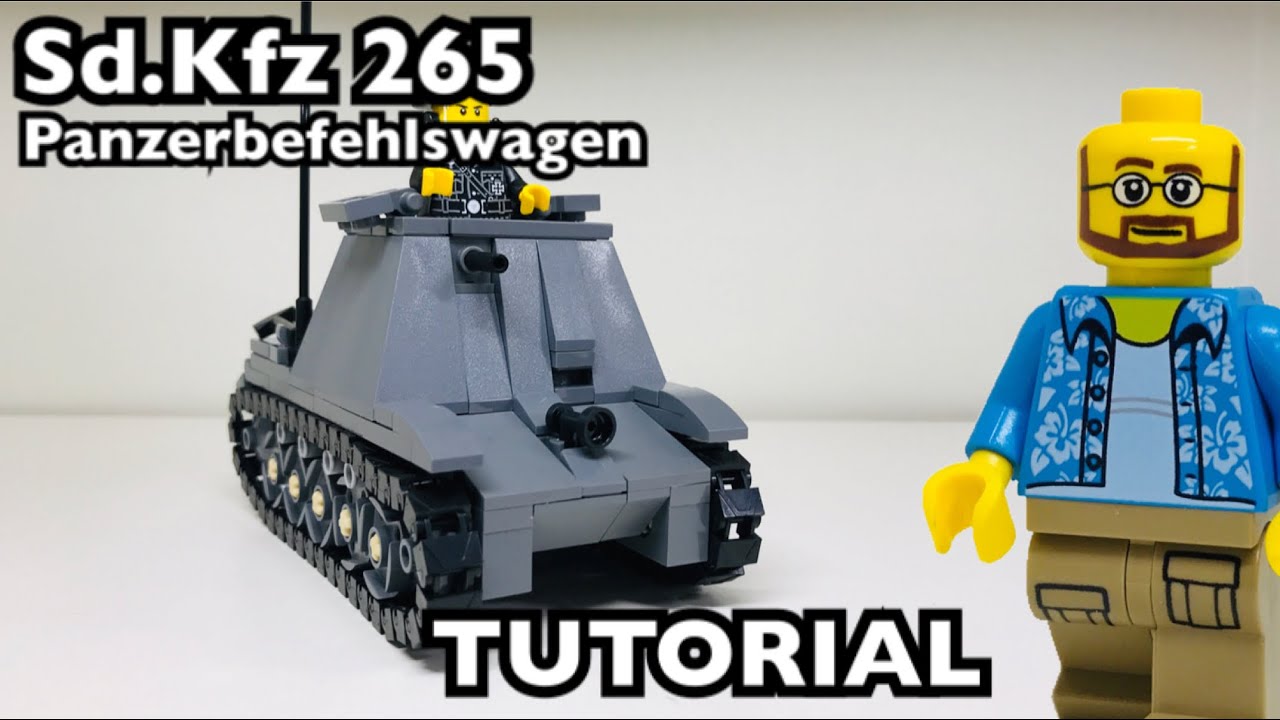 WW2 Lego Florida Shoooter Sd.Kfz 265 Panzerbefehlswagen Tutorial/Instrcutions