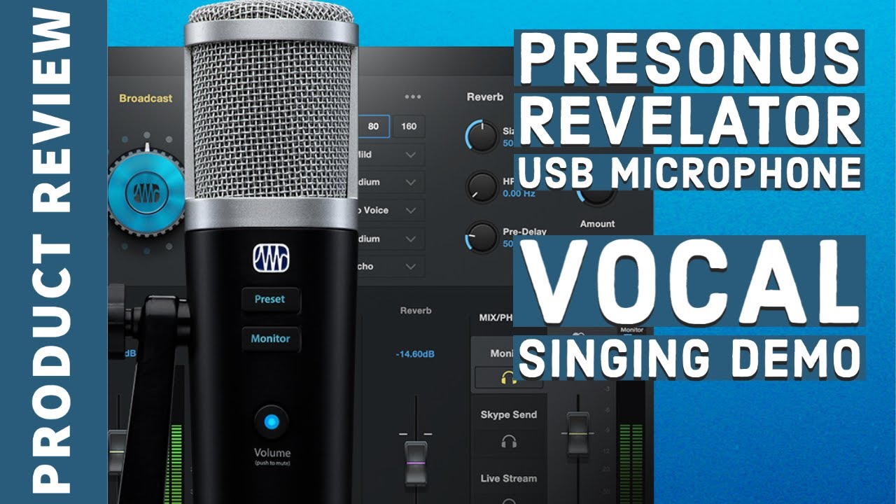 PreSonus Revelator USB Mic | Vocal Recording Demo