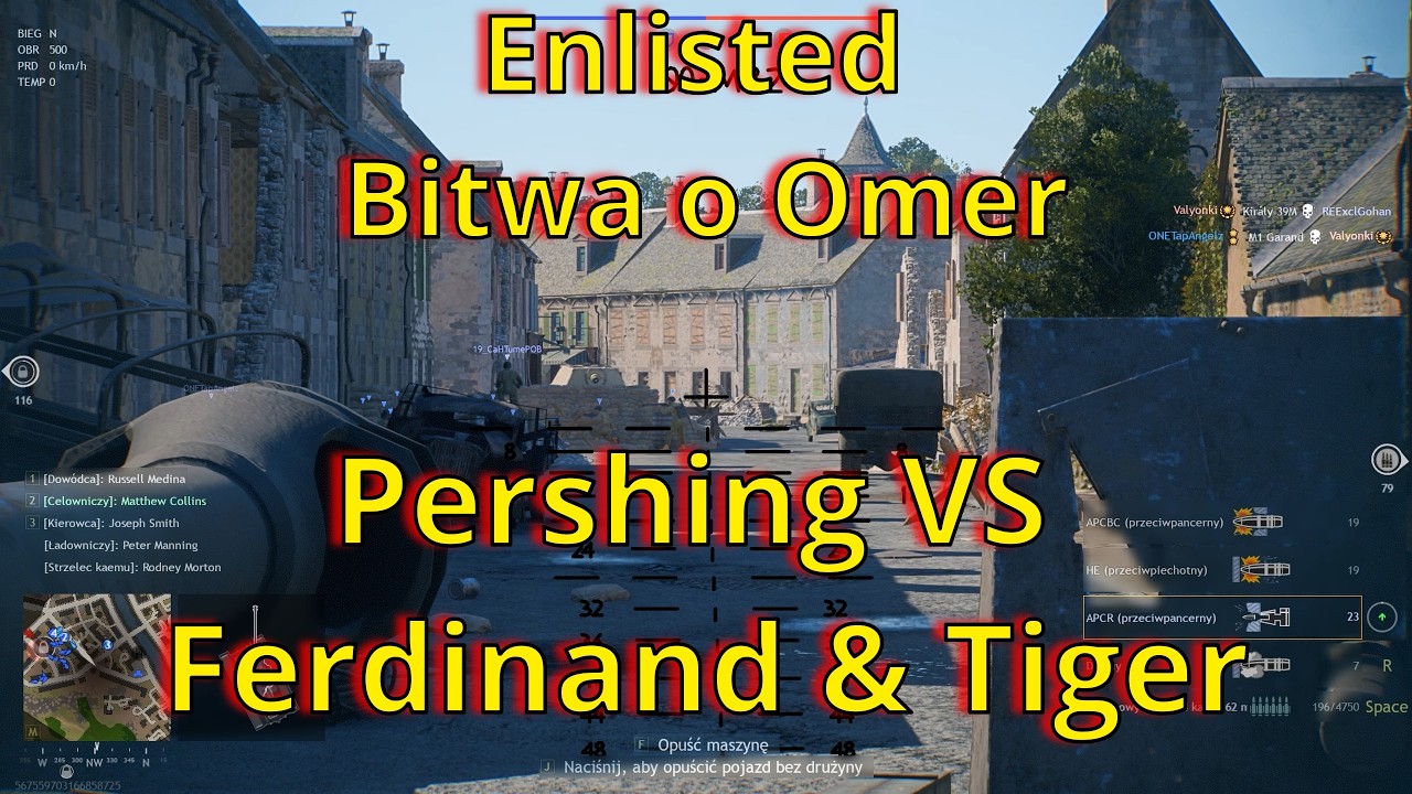 Enlisted Bitwa o Omer Pershing VS Ferdinand & Tiger Konfrontacja