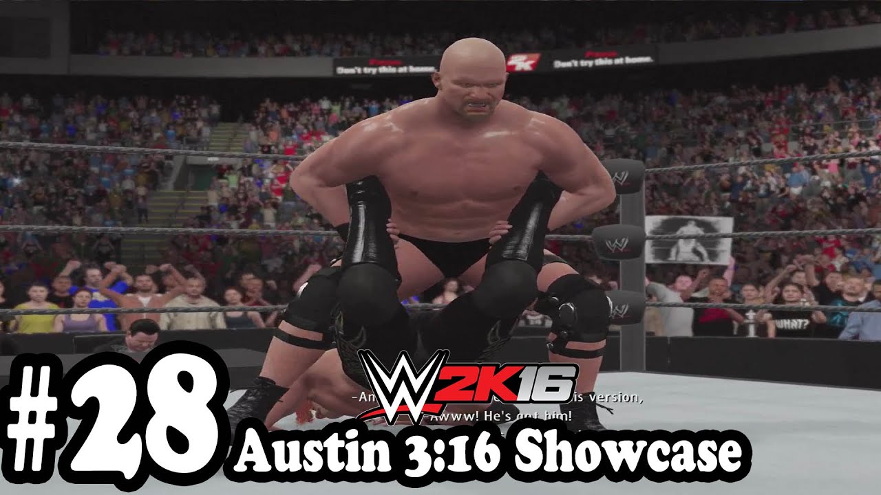 WWE 2K16 - 2K Showcase Austin 3:16 -  Gameplay Walkthrough Part 28  - Austin vs Jericho[ HD ]
