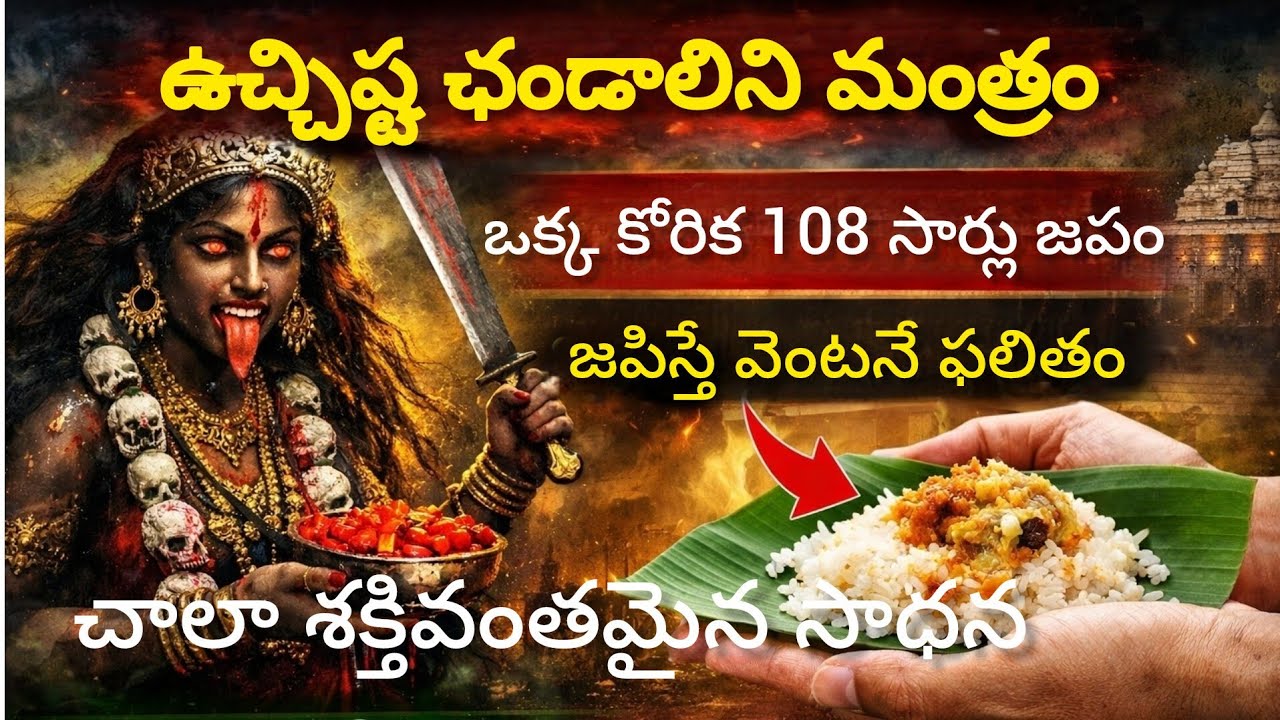 ఉచ్చిష్ట చాండాలి మంత్ర ఫలితాలు | కోరిక వెంటనే నెరవేరే సాధన