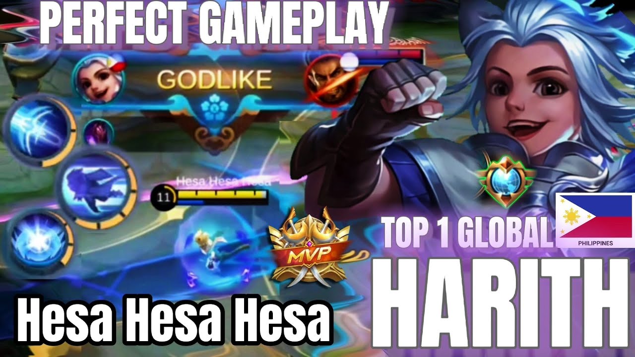 Harith Deadly Dash Perfect Game! Top 1 Global Harith By Hesa Hesa Hesa ~ MLBB