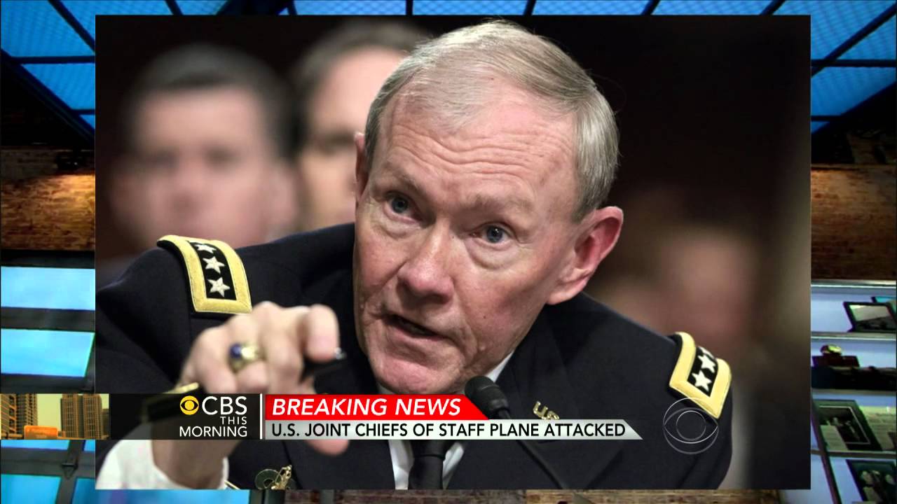Gen. Martin Dempsey's plane attacked