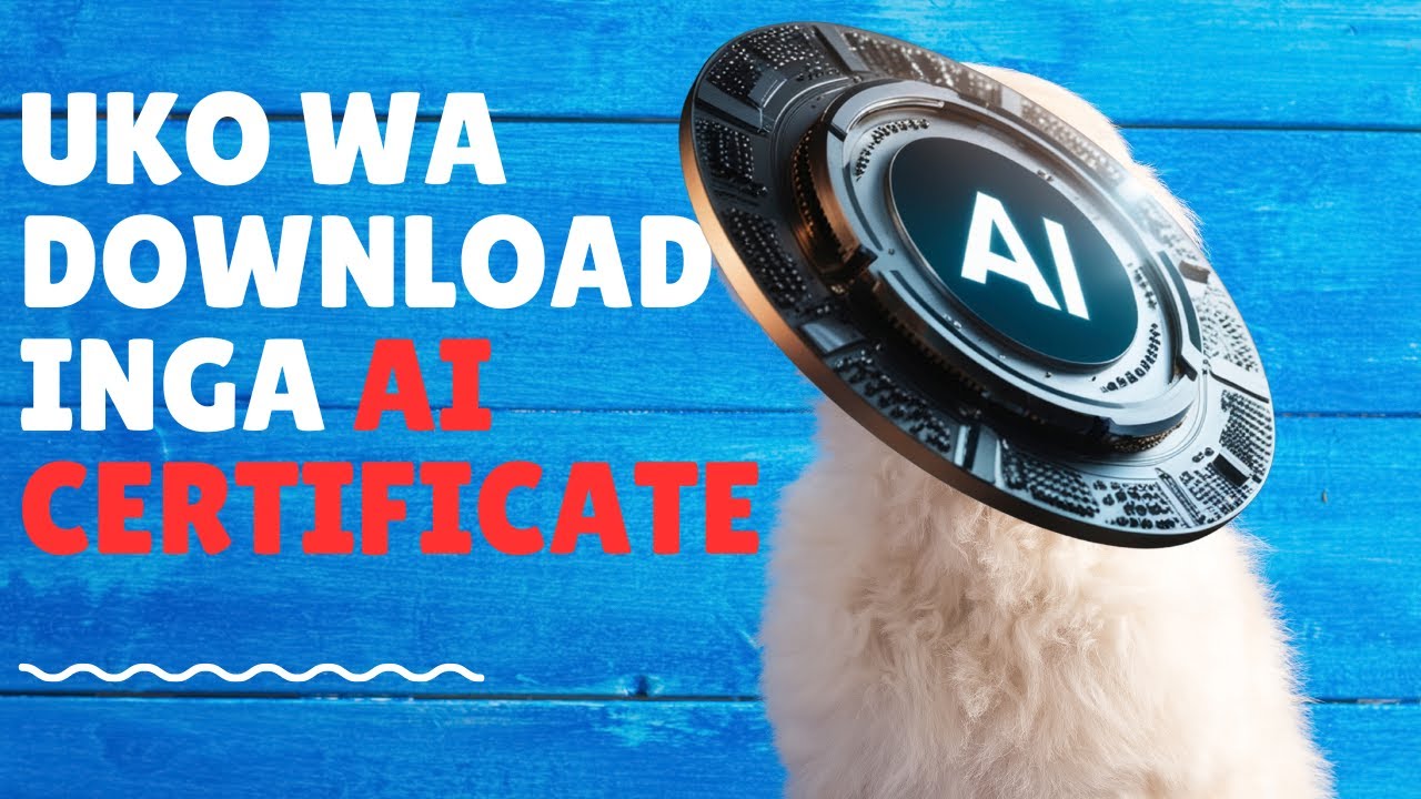 Dore Uko Wa Downloadinga AI Certificate muri Artificial Intelligence Fondementals