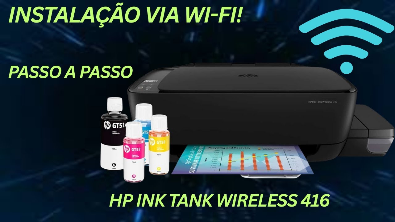 Como instalar a impressora HP INK TANK WIRELESS 416 via Wi-Fi [Passo a Passo]