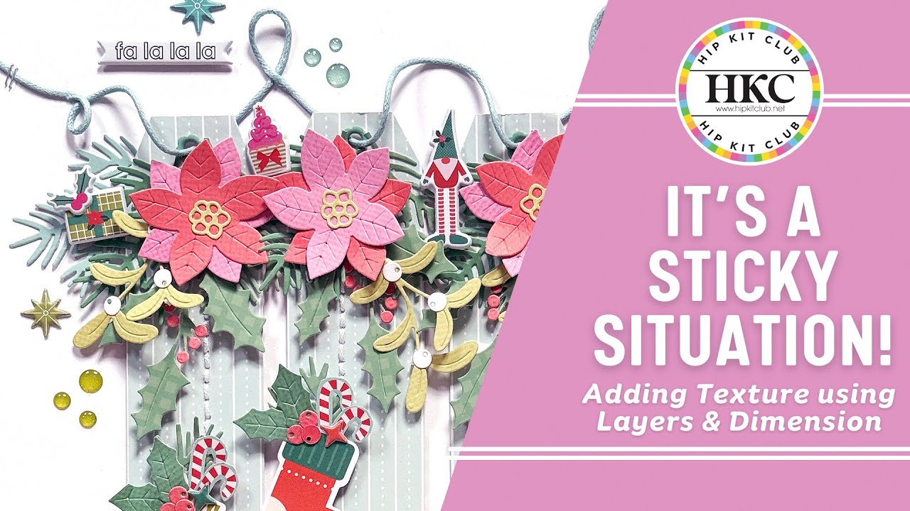 CHRISTMAS LAYOUT WITH LARGE TAGS - ANKE KRAMER - NOVEMBER 2025 HIP KITS