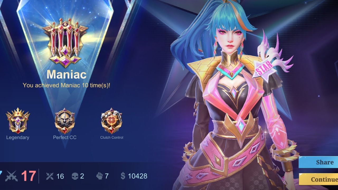Hanabi maniac try this build 16/2/7 #hanabi #ml #mlbb #mobilelegends 