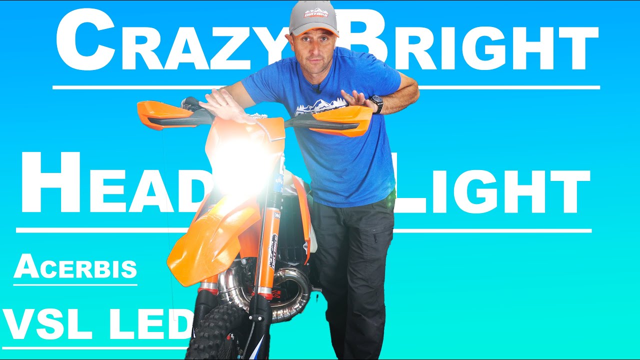 Acerbis LED VSL Headlight and True North Motos Wire Harness Install