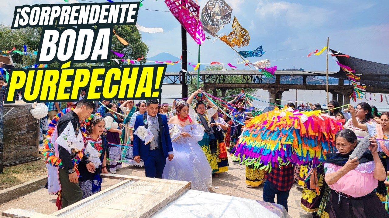 SORPRENDENTE BODA TRADICIONAL PURÉPECHA en la ISLA DE JANITZIO Y TECUENA  MICHOACÁN MÉXICO