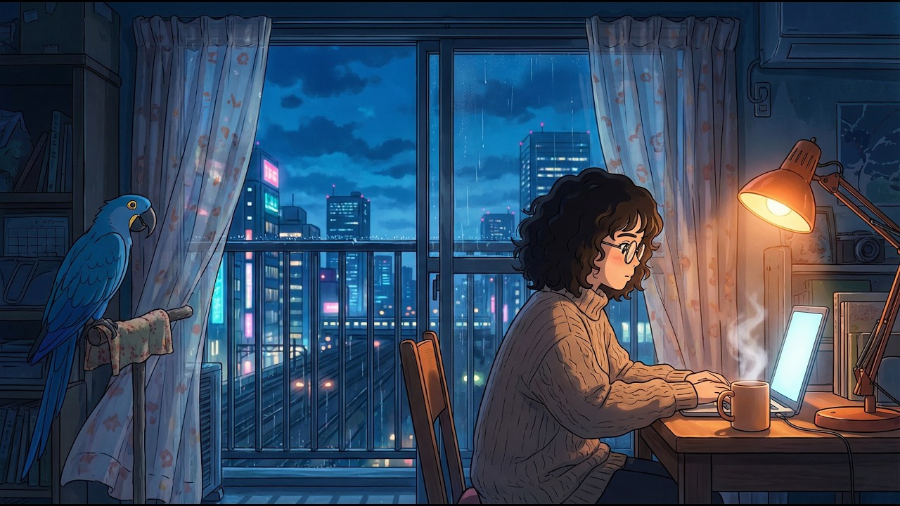 Tokyo Night Routine 🌙 Cozy Apartment Lofi for Study & Relax
