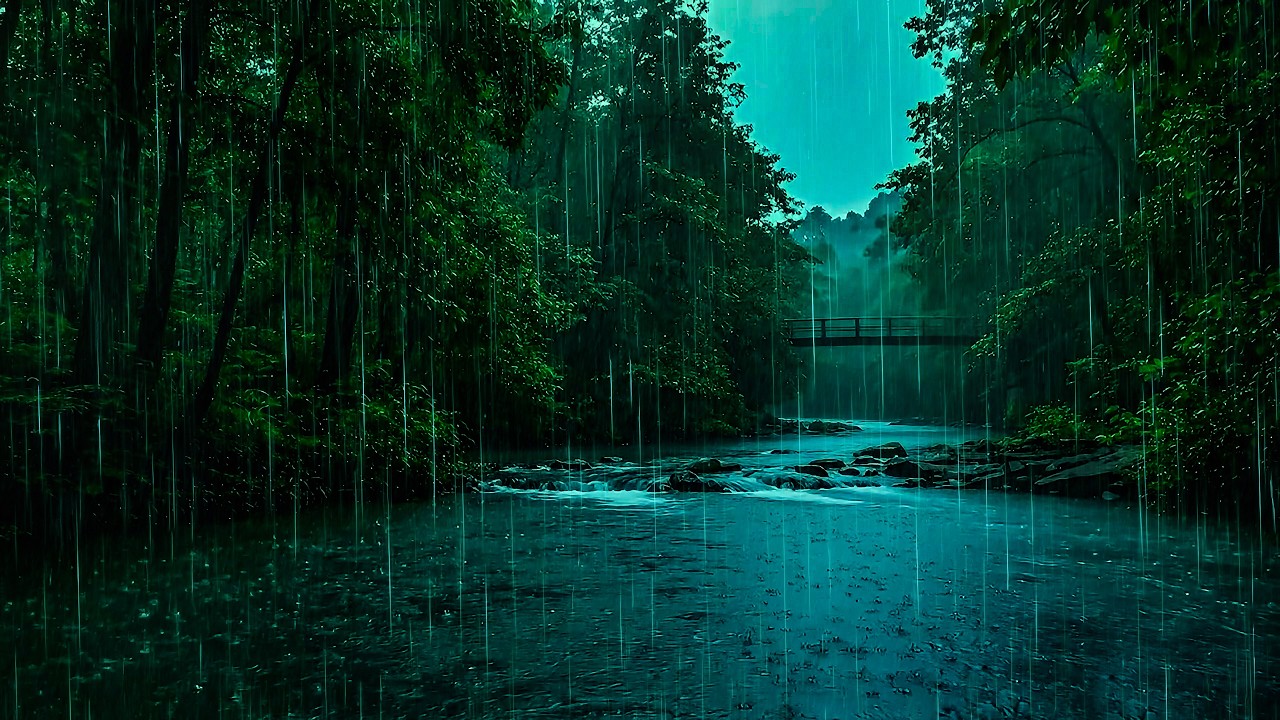 Say Goodbye to Stress & Deep Sleep with Soothing Rain on Lake | Steady ASMR Rain