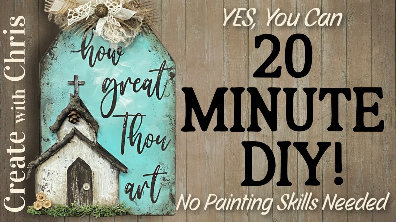 20 Minute DIY How Great Thou Art Painting Tutorial by Chris Haughey