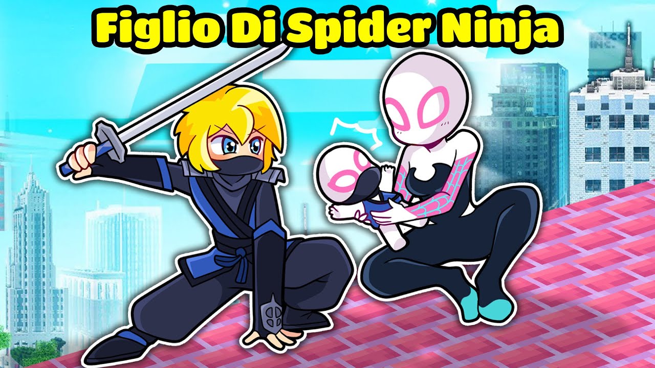 IL FIGLIO DI SBRISER NINJA E SPIDER GIRL Su Minecraft!
