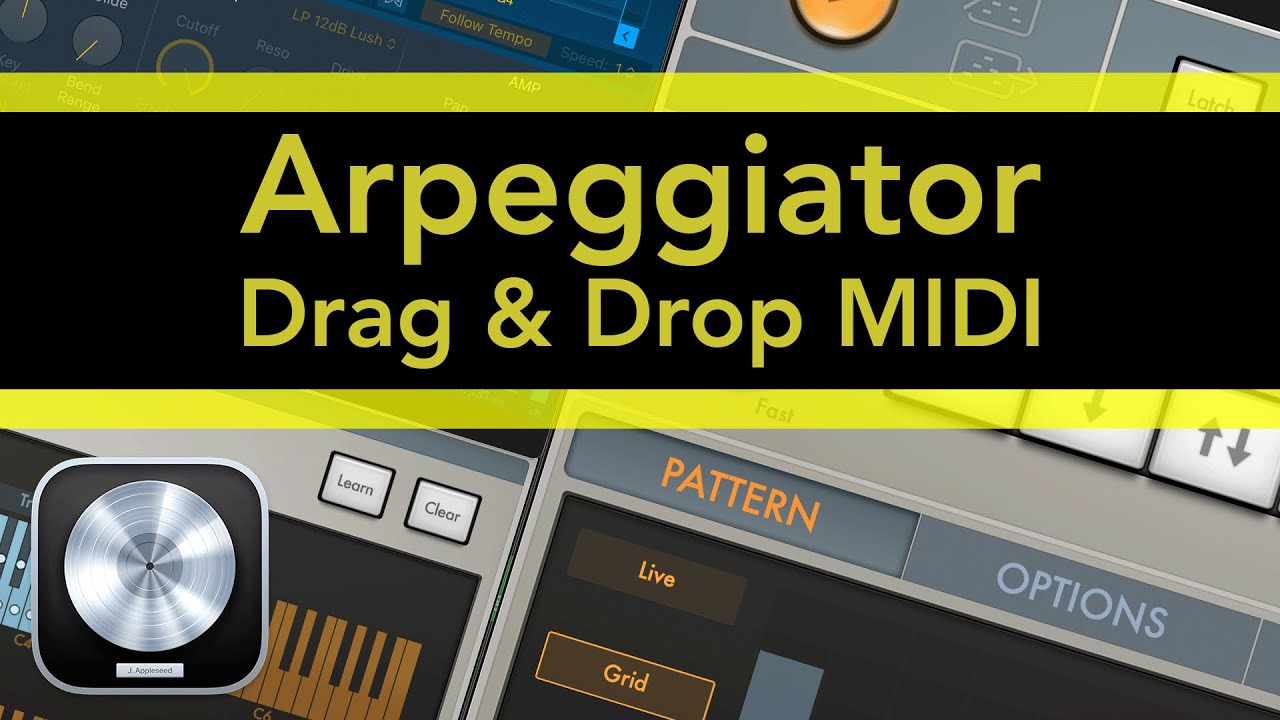 Logic Pro - Arpeggiator Drag & Drop MIDI Tricks!