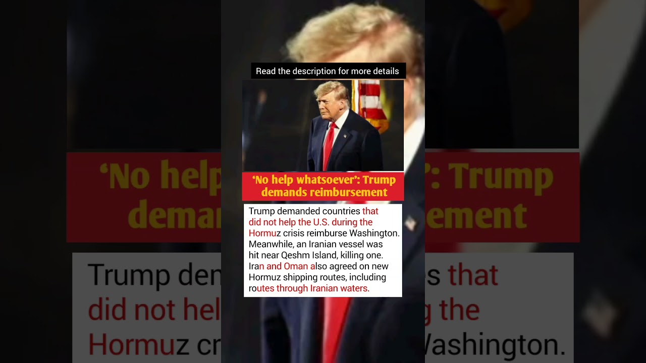 Trump Demands Countries PAY America Over Hormuz Conflict 🚨🇺🇸 | Iran Tensions Explode