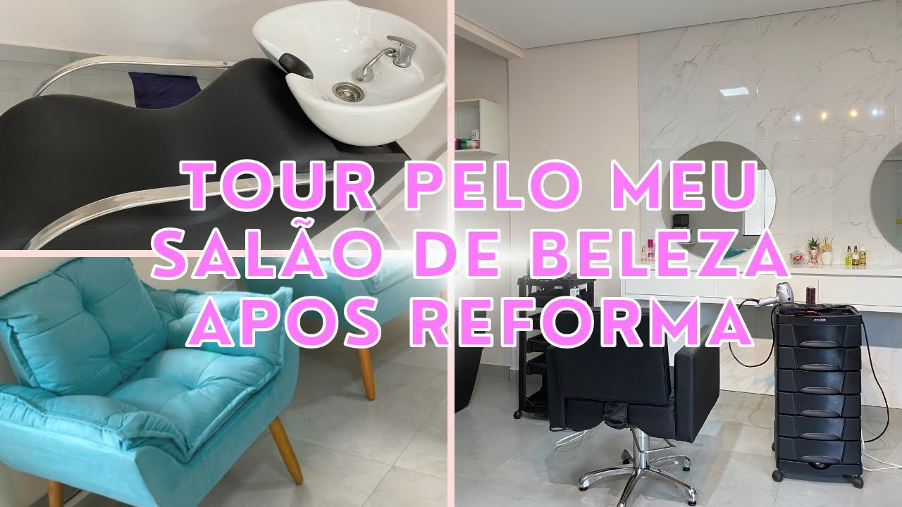 TOUR PELO MEU SALÃO DEPOIS DA REFORMA- MOSTREI TUDO