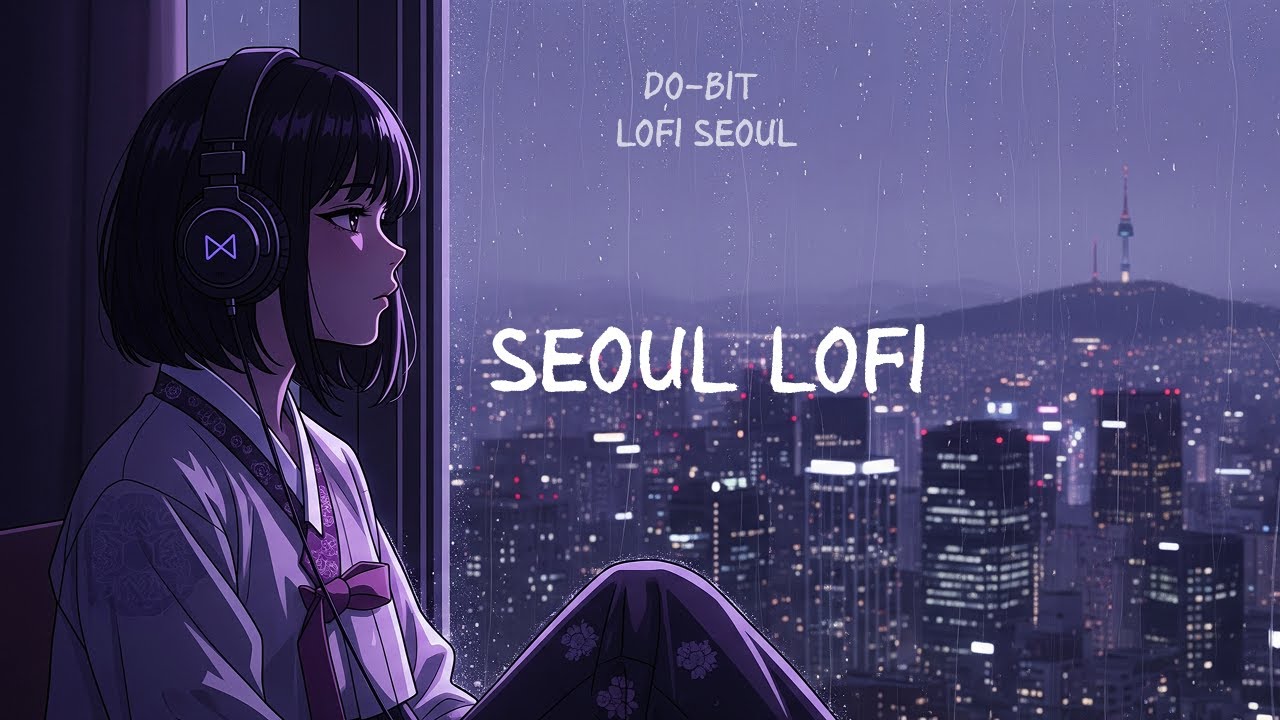 Seoul Lofi Korean Rain Chill  Hip Hop Beats | Focus & Study