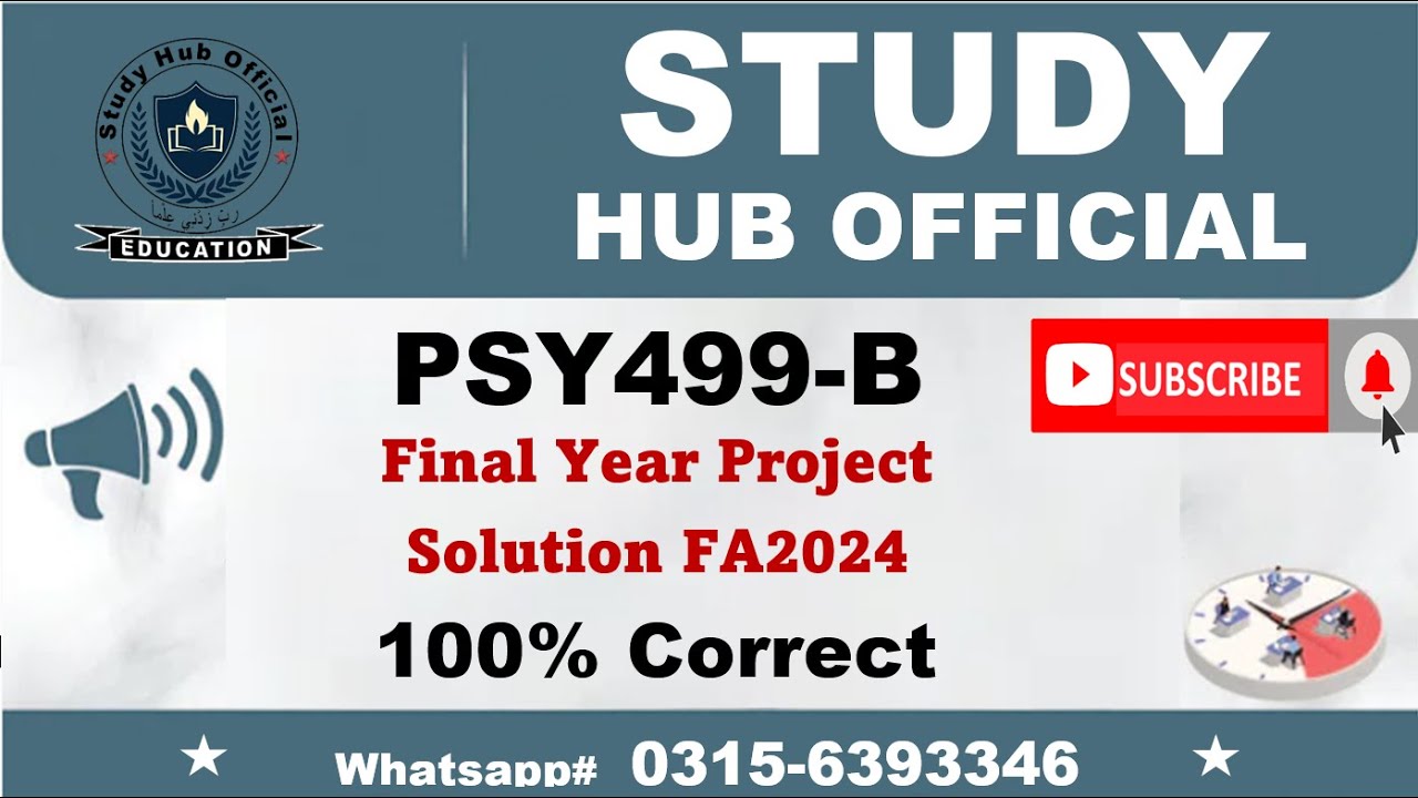 PSY499 B Final Year Project psy499B