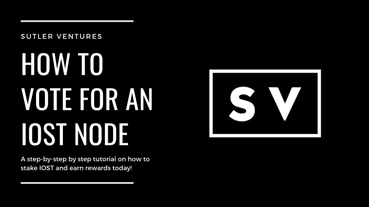 IOST Voting Tutorial