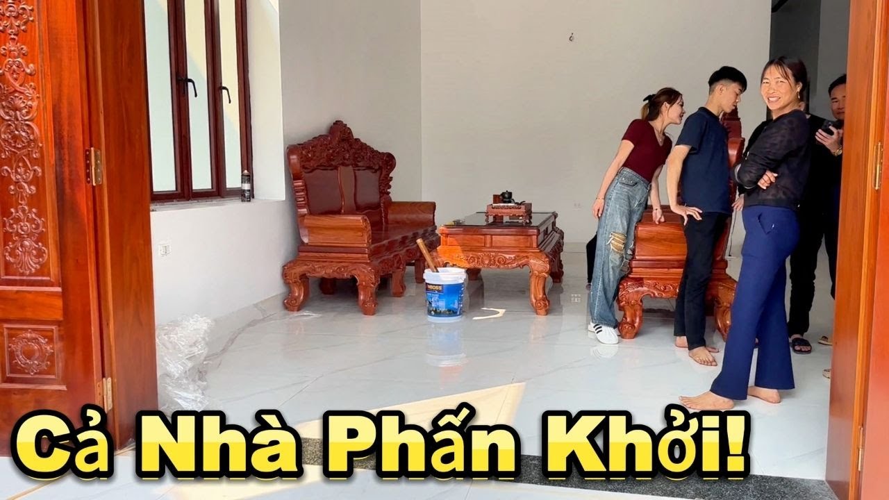 Cả Nhà Phấn Khởi Khi Mua Được Bộ Bàn Ghế Đẹp Nhất Xóm!! - Đồ Gỗ Thắng Tài Lộc