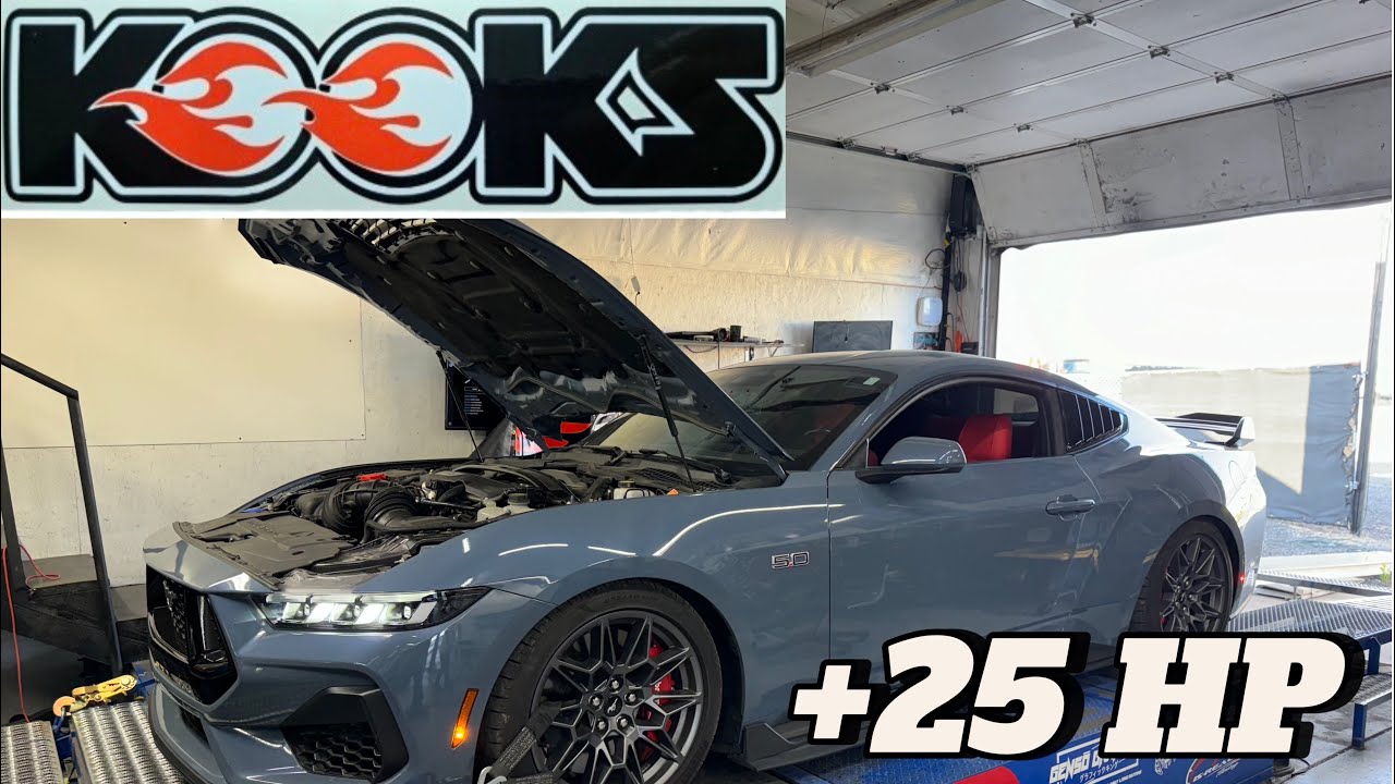 2024 Mustang GT Kooks Catless Headers Install + Dyno Pulls!