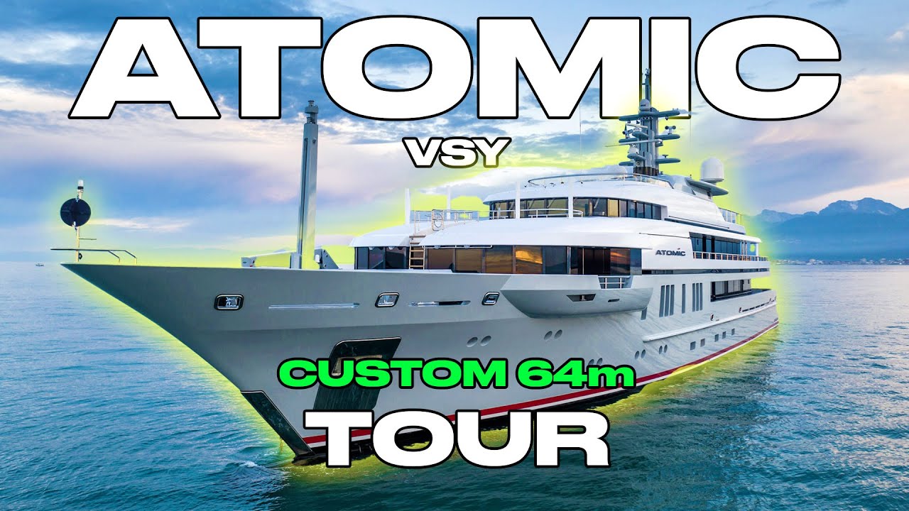 БЕЗУМНО роскошная яхта с ПОЛНЫМ дайвинг-центром | 209-футовый VSY Atomic Tour