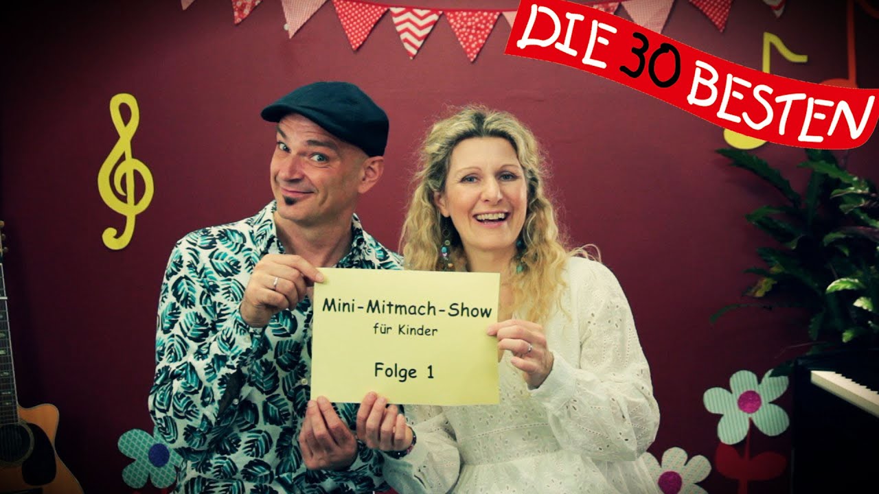 Die Mini-Mitmach-Show für Kinder - Folge 1 || Kinderlieder zum Mitsingen und Bewegen