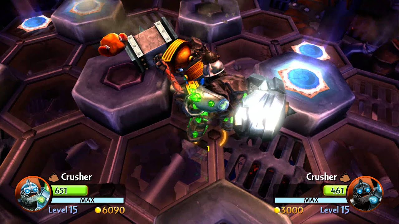 SKYLANDERS GIANTS CRUSHER VS GRANITE CRUSHER