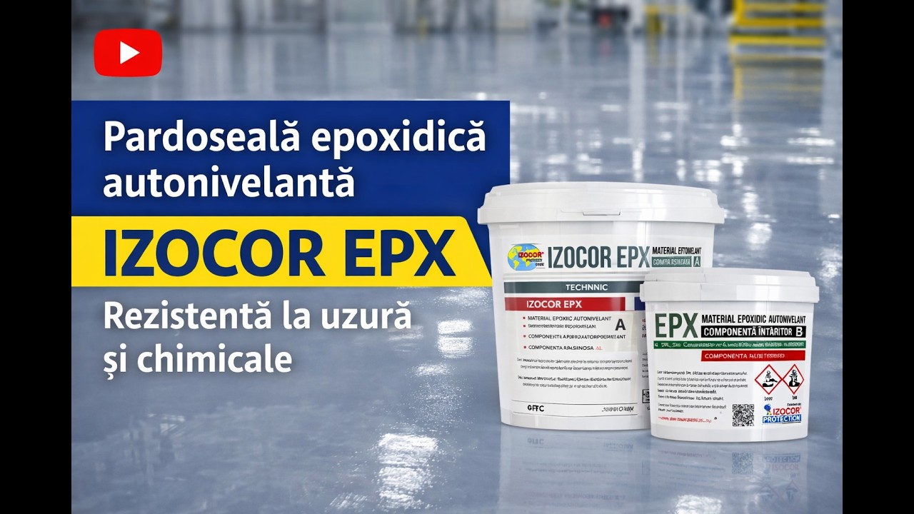 Pardoseală epoxidică autonivelantă IZOCOR EPX, rezistență la uzură și chimicale