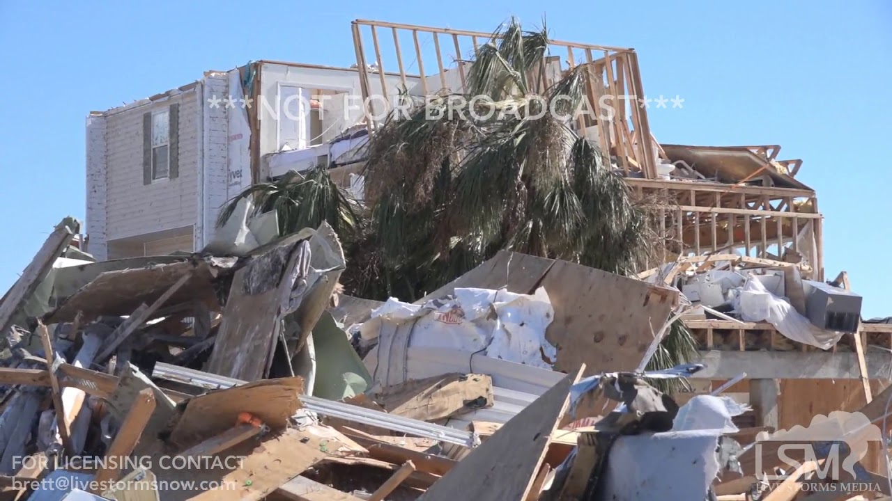 10/13/2018 Mexico Beach, Florida Catastrophic Hurricane Michael Damage
