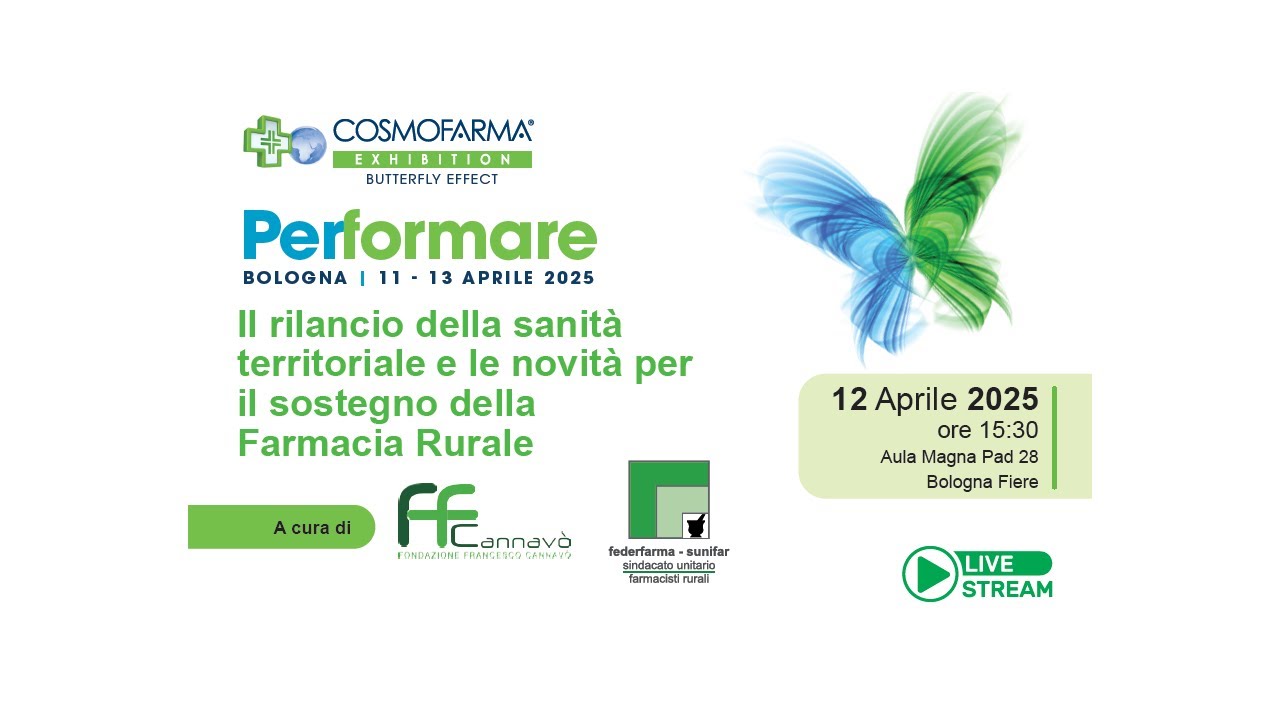 IL RILANCIO DELLA SANITÀ TERRITORIALE E LE NOVITÀ PER IL SOSTEGNO DELLA FARMACIA RURALE