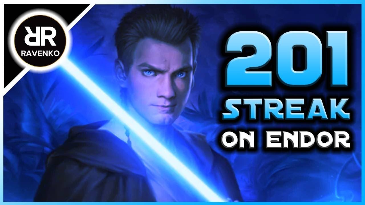 [WORLD RECORD] 201 Obi-Wan Kenobi Killstreak on Endor (Star Wars Battlefront 2 - Galactic Assault)