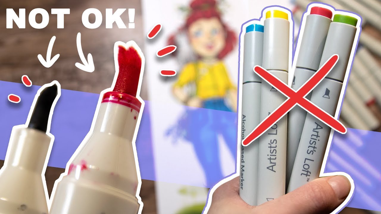 ХУДШИЕ МАРКЕРЫ, КОТОРЫЕ Я КОГДА-ЛИБО ПРОБОВАЛ? - Тестирование маркеров Artist's Loft Sketch