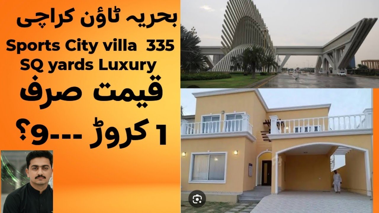Bahria Town Karachi sports city villa available for sale 4bed luxury villa 335Sq yards 