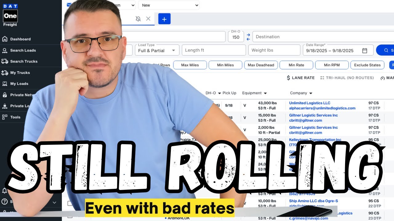 Dispatching Owner Ops When Rates Are Not Great (Live)