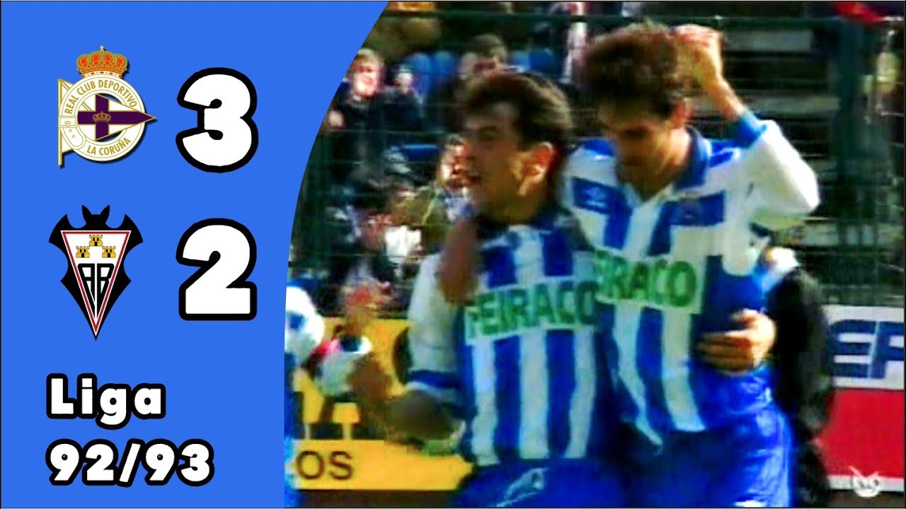 Deportivo 3-2 Albacete | Resumen | Entrevistas | Liga 92/93 | Jornada 29