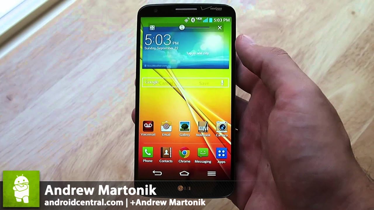 QSlide apps on the LG G2