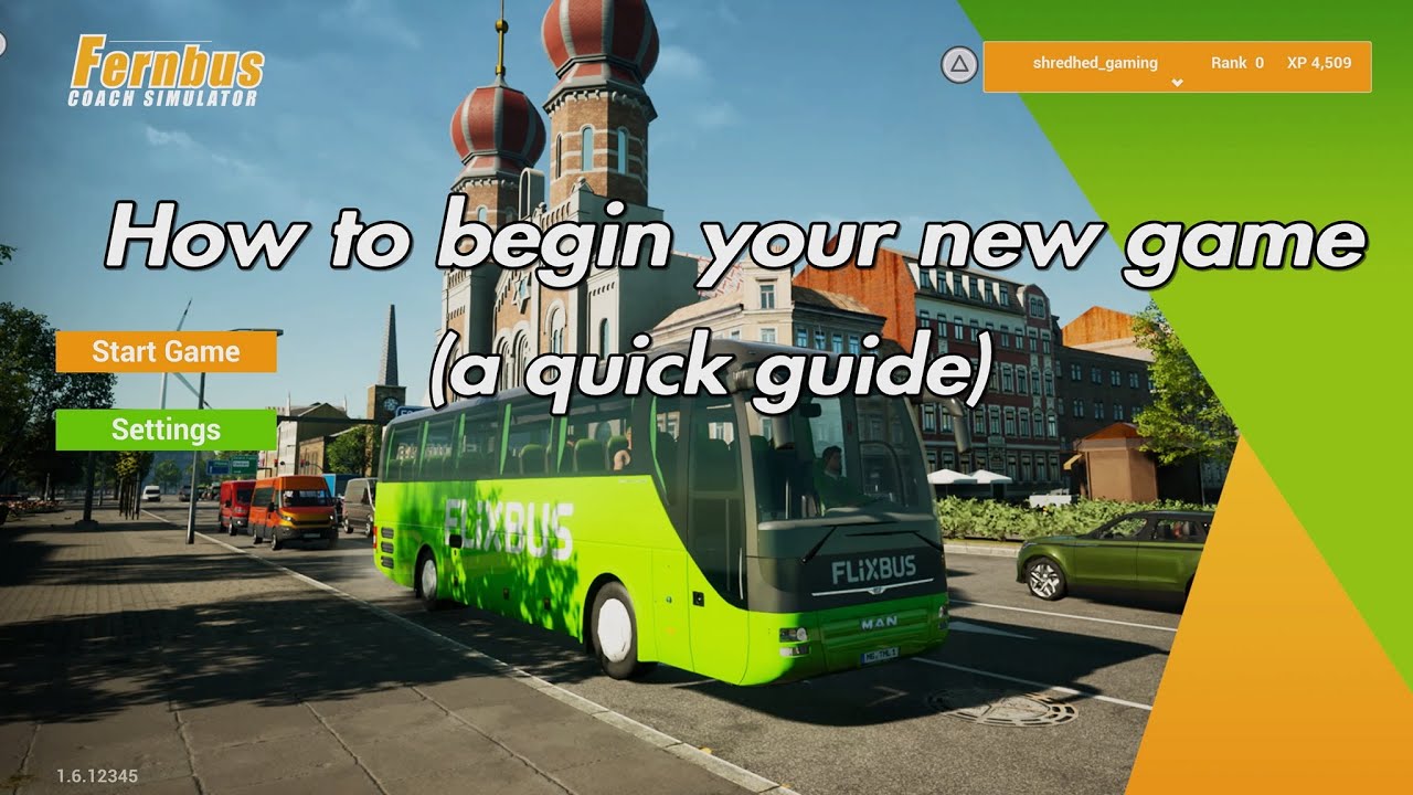 A quick guide on how to begin your new game | Fernbus Simulator PS5