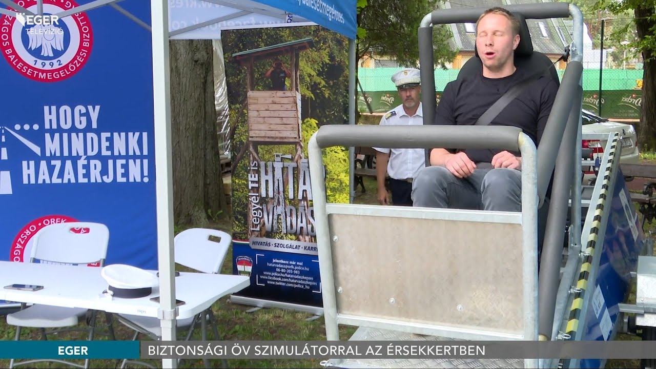 Biztonsági öv szimulátorral az Érsekkertben - 2023.07.07.